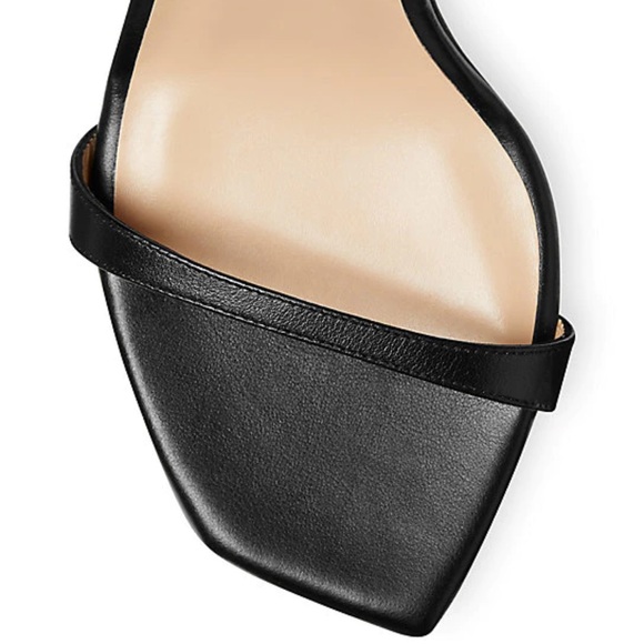 NEW Stuart Weitzman Blk PATENT Leather Sexy Sandals- Ellsie 100 Size 8 - Picture 10 of 11